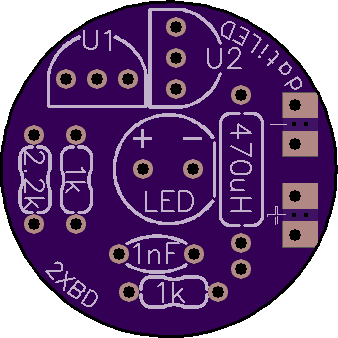 1.5V LED boost circuit board project | Candle Power Flashlight Forum